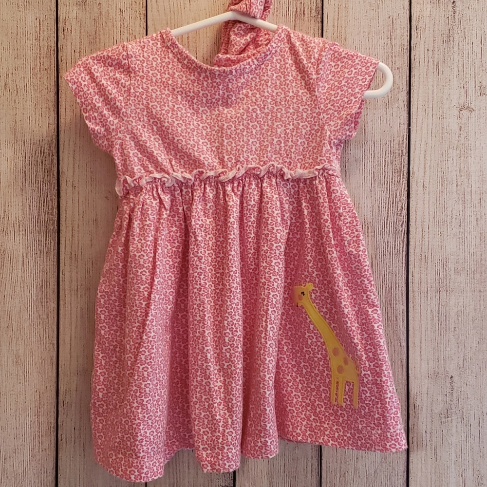 Giraffe Dress with Diaper Cover 12M Carter's